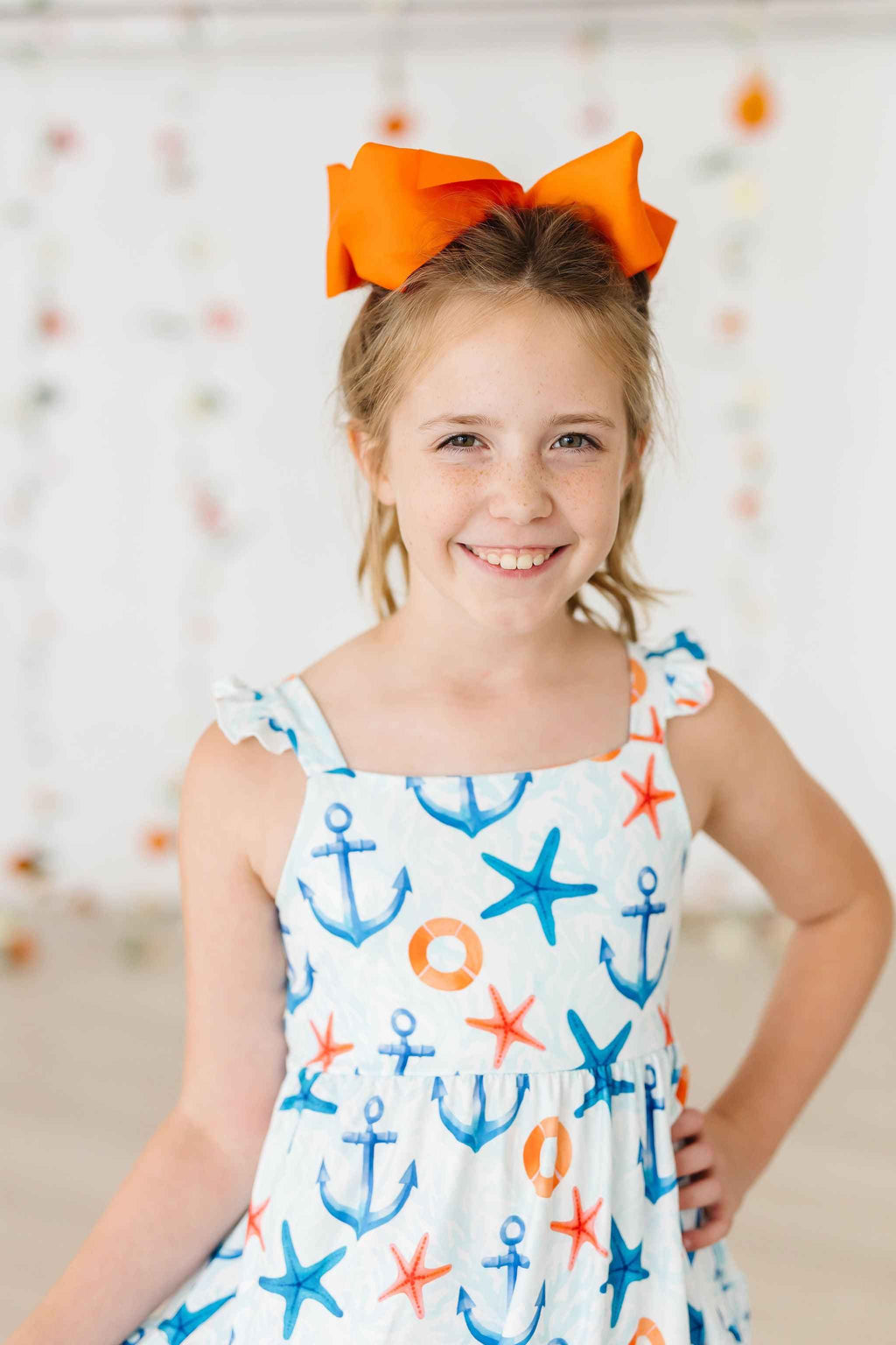 Anchors Away Ruffle Maxi Dress - Meera's Mini Mavericks