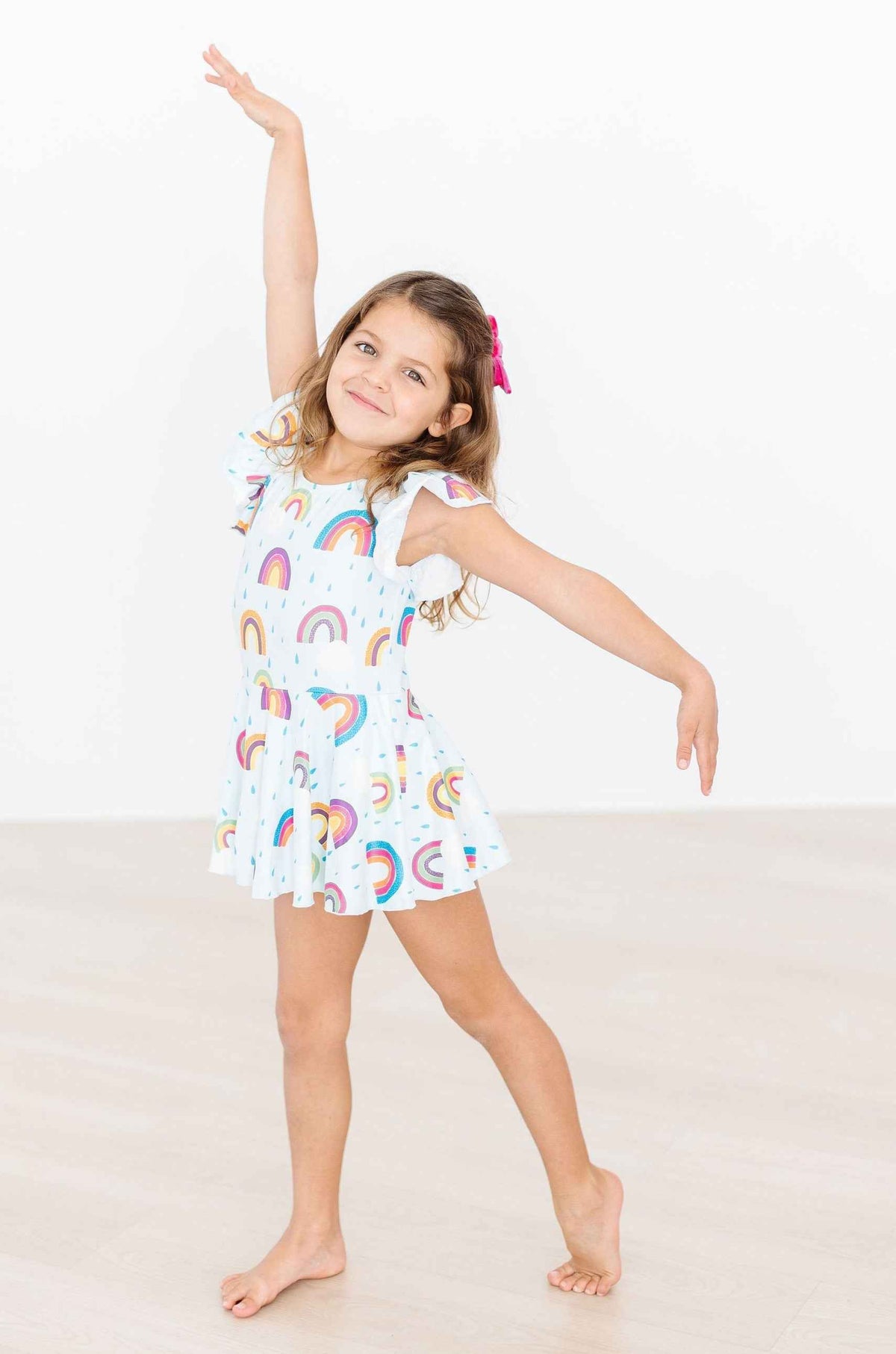 April Showers S/S Twirl Leotard - Meera's Mini Mavericks