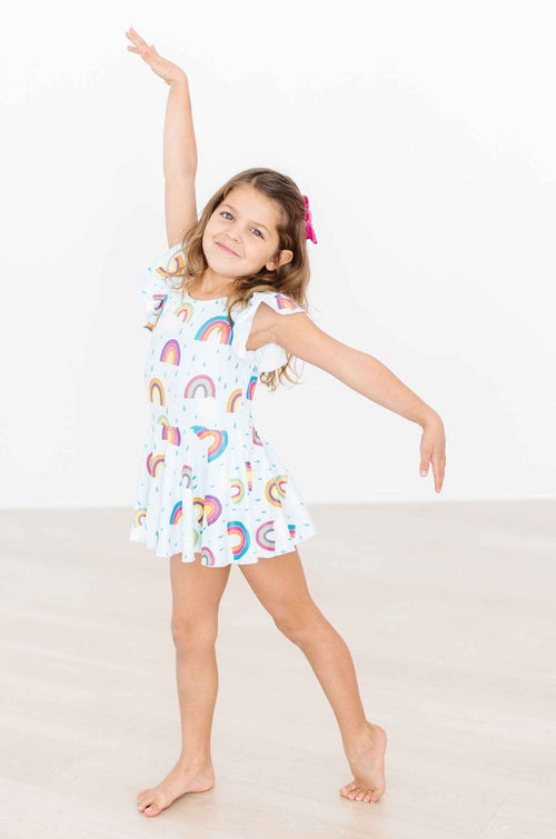 April Showers S/S Twirl Leotard - Meera's Mini Mavericks