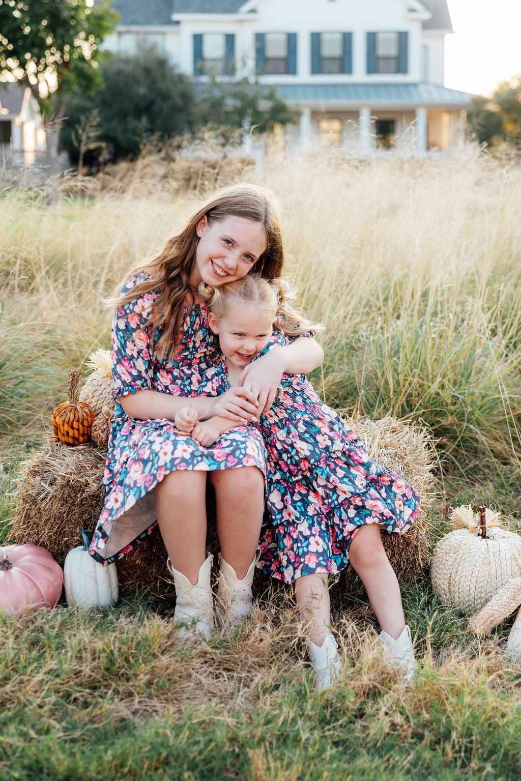 Beauty in Bloom Smocked Ruffle Dress - Meera's Mini Mavericks