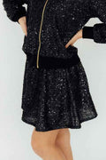 Black Sequin Twirl Skort - Meera's Mini Mavericks