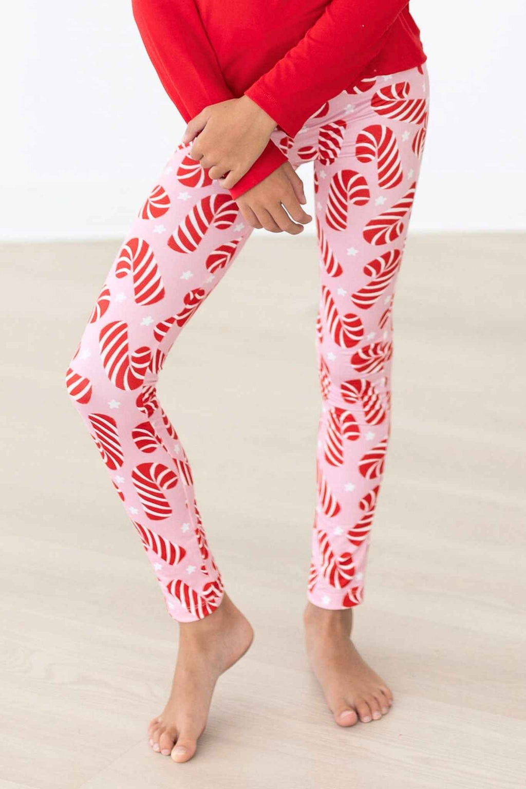 Candy Canes Leggings - Meera's Mini Mavericks