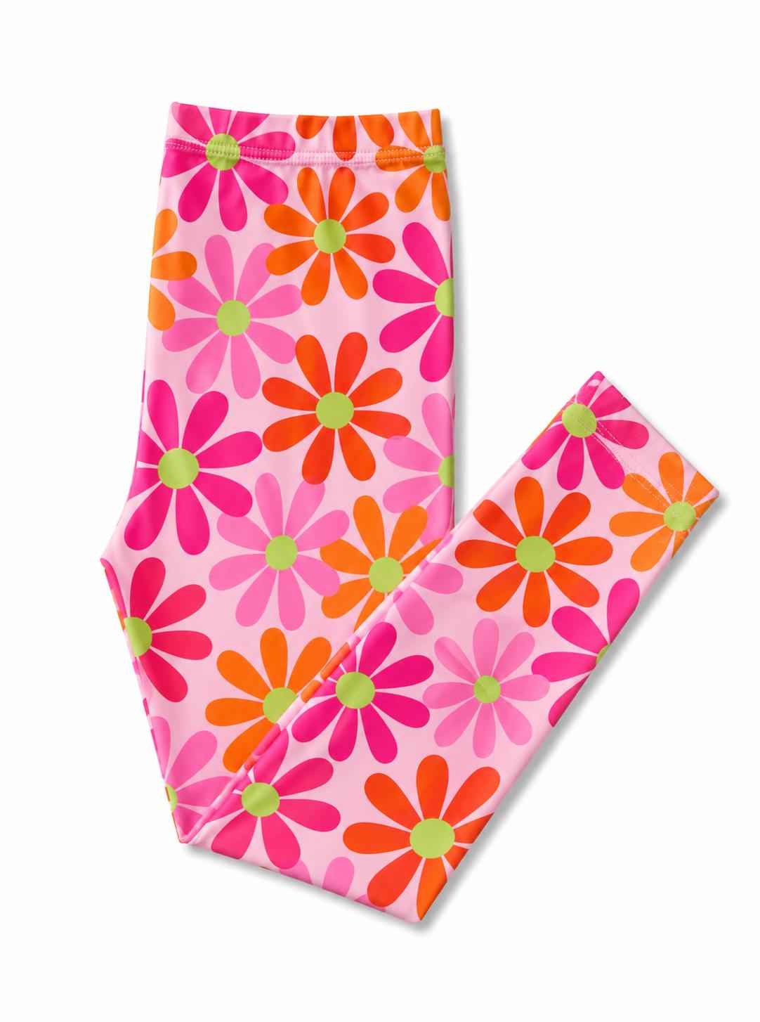 Retro Daisies Leggings - Meera's Mini Mavericks