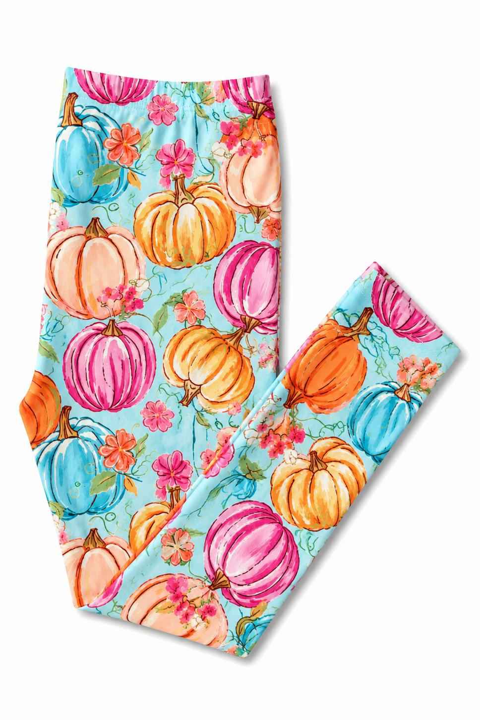 Preppy Pumpkins Leggings - Meera's Mini Mavericks