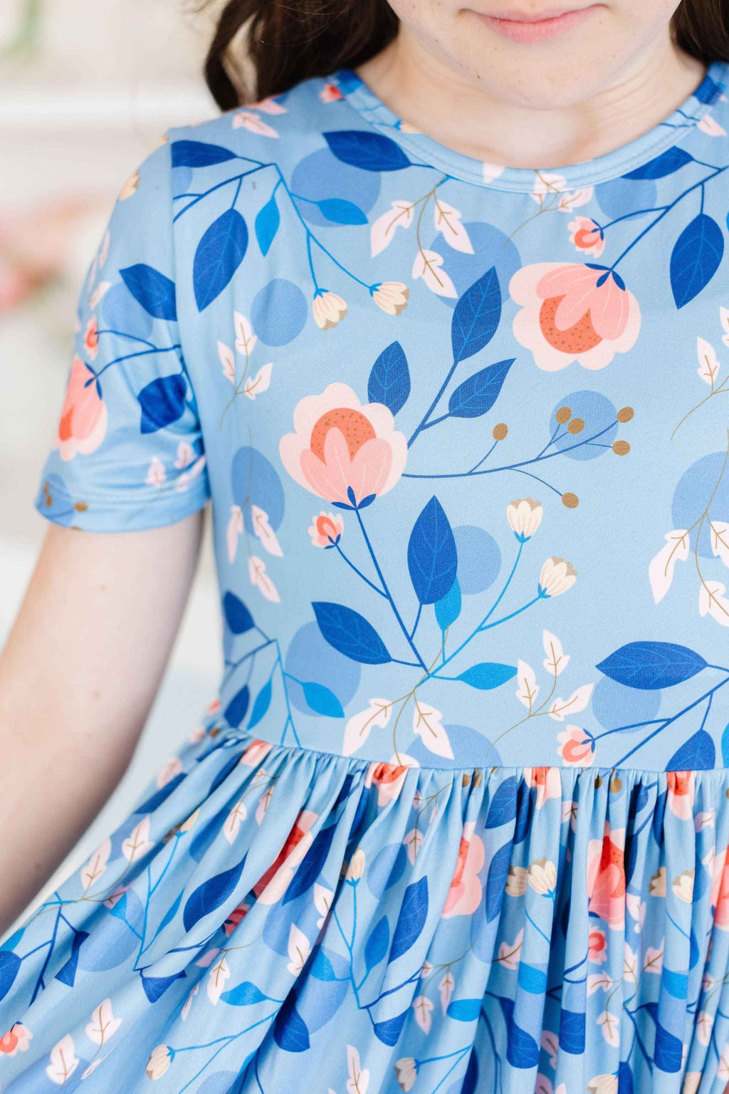 Country Blooms S/S Pocket Twirl Dress - Meera's Mini Mavericks