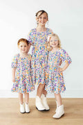 Garden Groove Smocked Ruffle Dress - Meera's Mini Mavericks