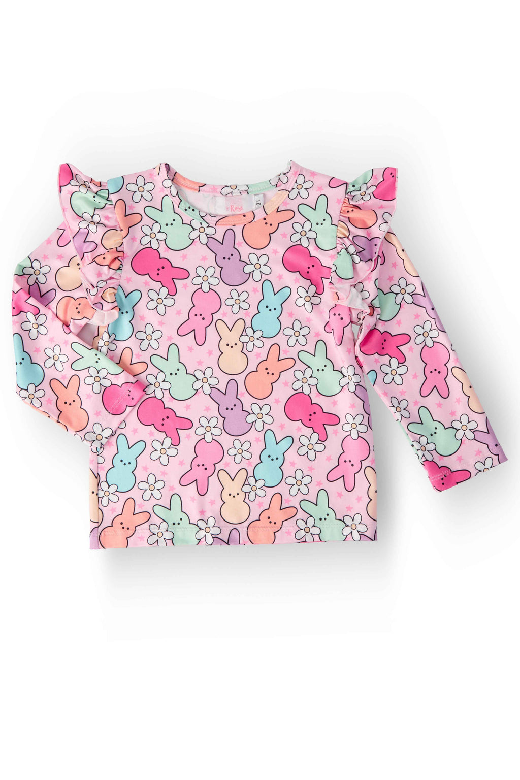 Hangin with My Peeps L/S Ruffle Tee - Meera's Mini Mavericks