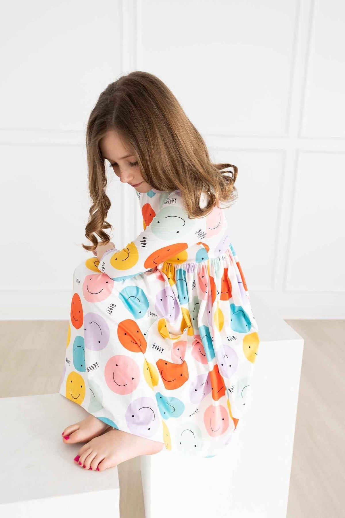 Happy Days 3/4 Pocket Twirl Dress - Meera's Mini Mavericks