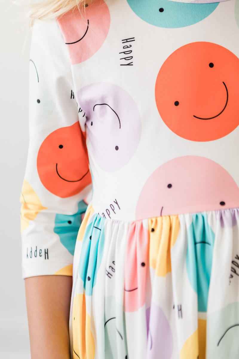 Happy Days 3/4 Pocket Twirl Dress - Meera's Mini Mavericks