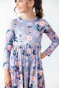 Honeysuckle L/S Pocket Twirl Dress - Meera's Mini Mavericks