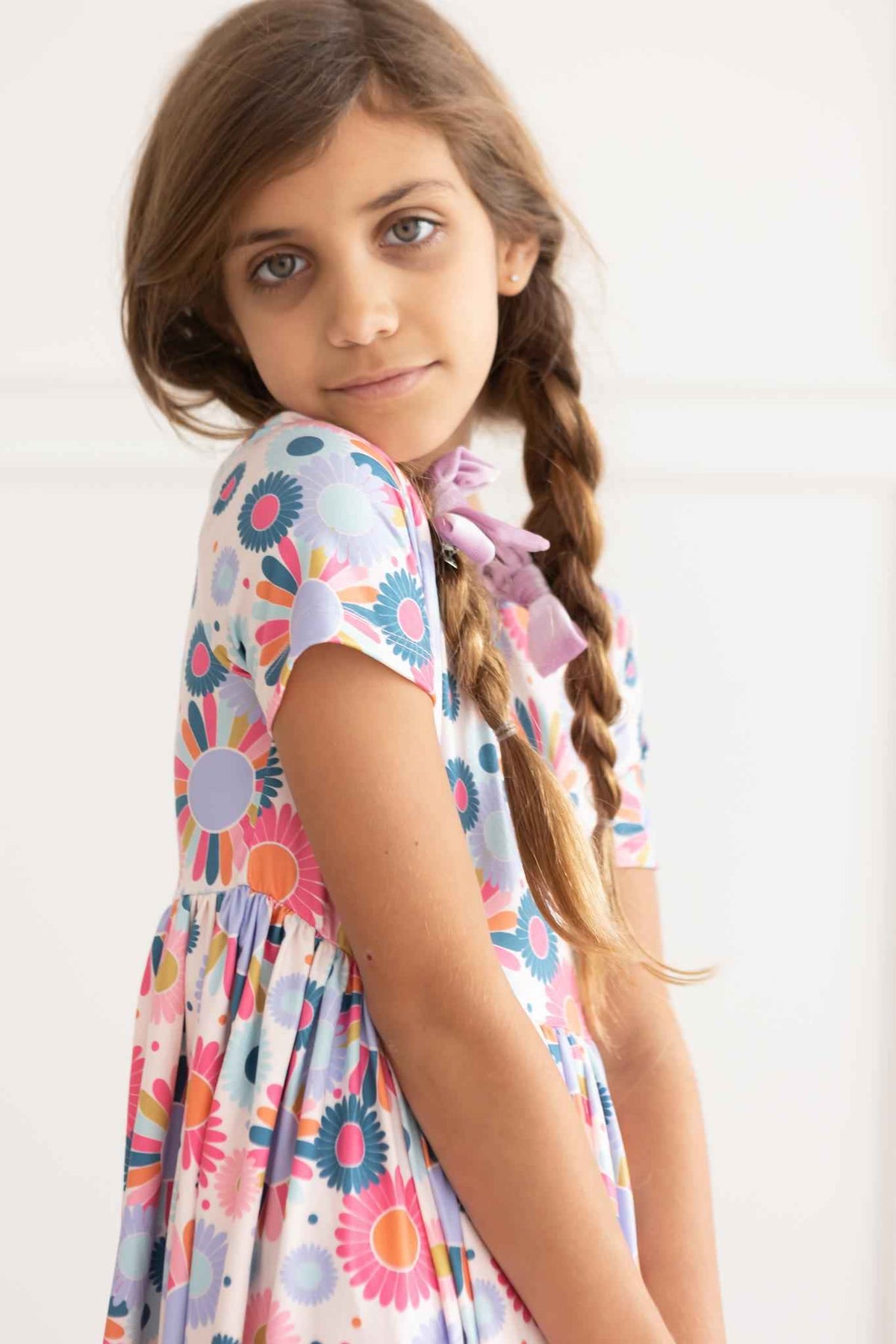 Keep Growing S/S Pocket Twirl Dress - Meera's Mini Mavericks