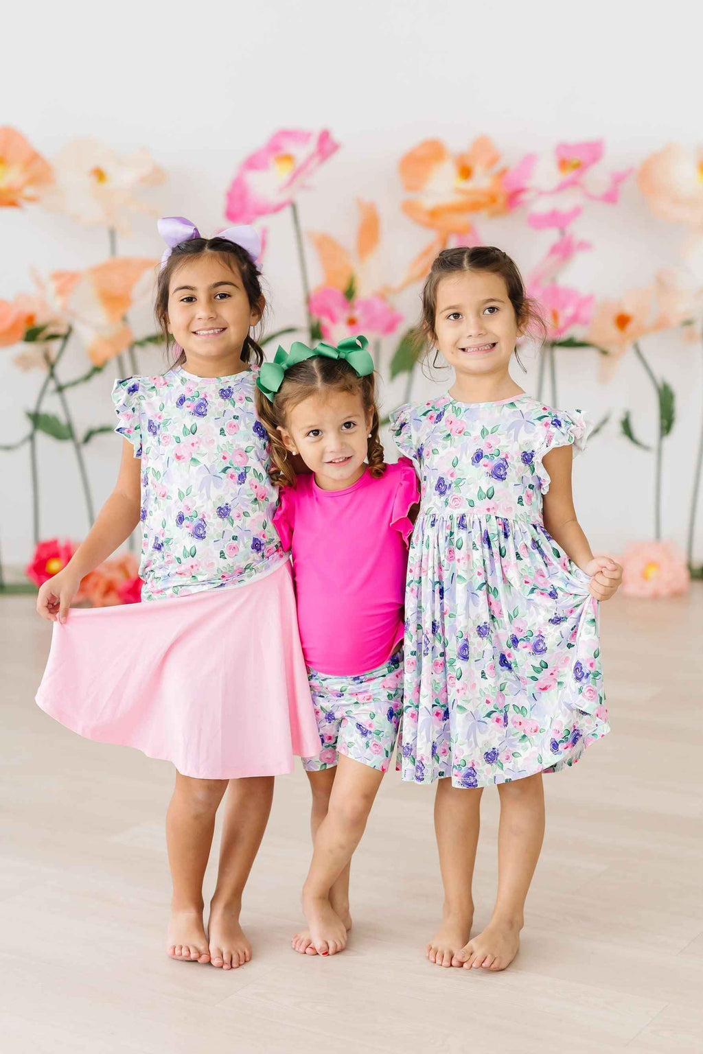 Lavender Love Twirl Shorts - Meera's Mini Mavericks