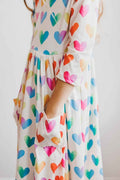 Lotta Love 3/4 Sleeve Pocket Twirl Dress - Meera's Mini Mavericks