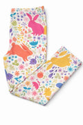 Pastel Floral Bunnies Leggings - Meera's Mini Mavericks
