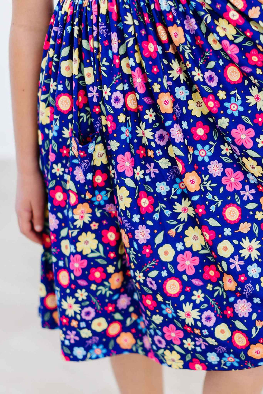 Pick a Posy S/S Pocket Twirl Dress - Meera's Mini Mavericks