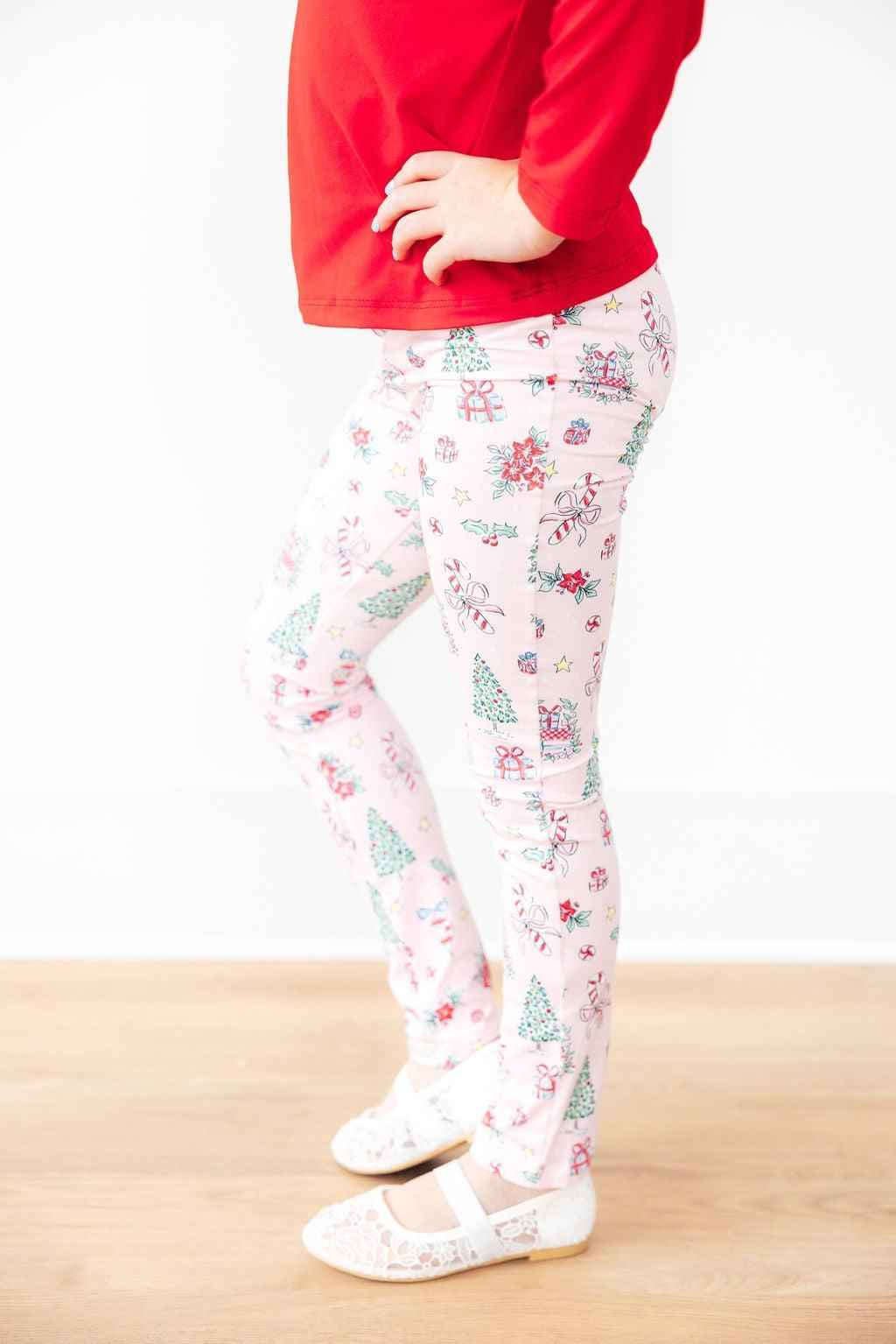 Pink Christmas Leggings - Meera's Mini Mavericks