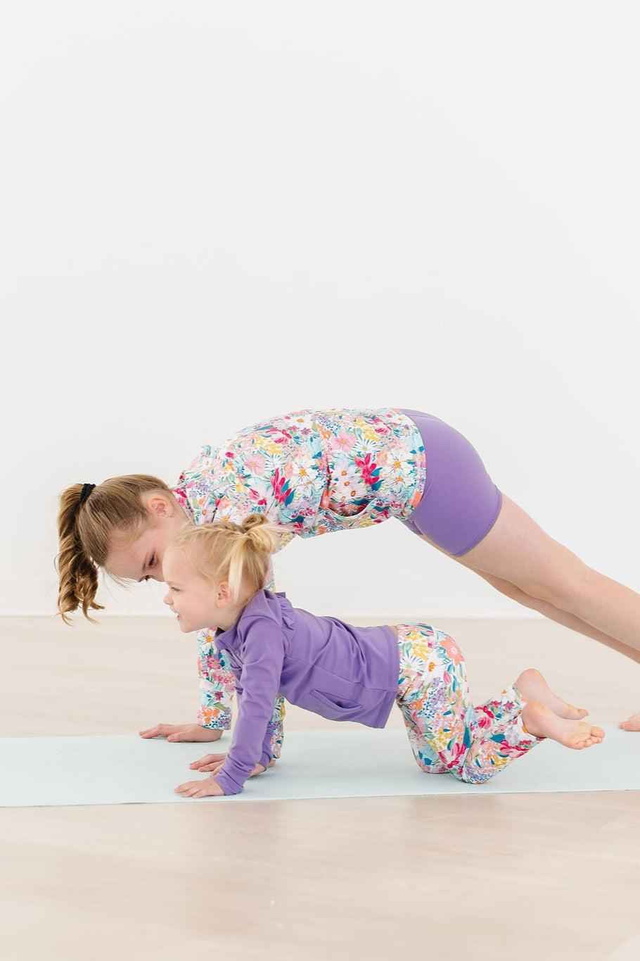SALE Playful Purple Active Shorty Shorts - Meera's Mini Mavericks