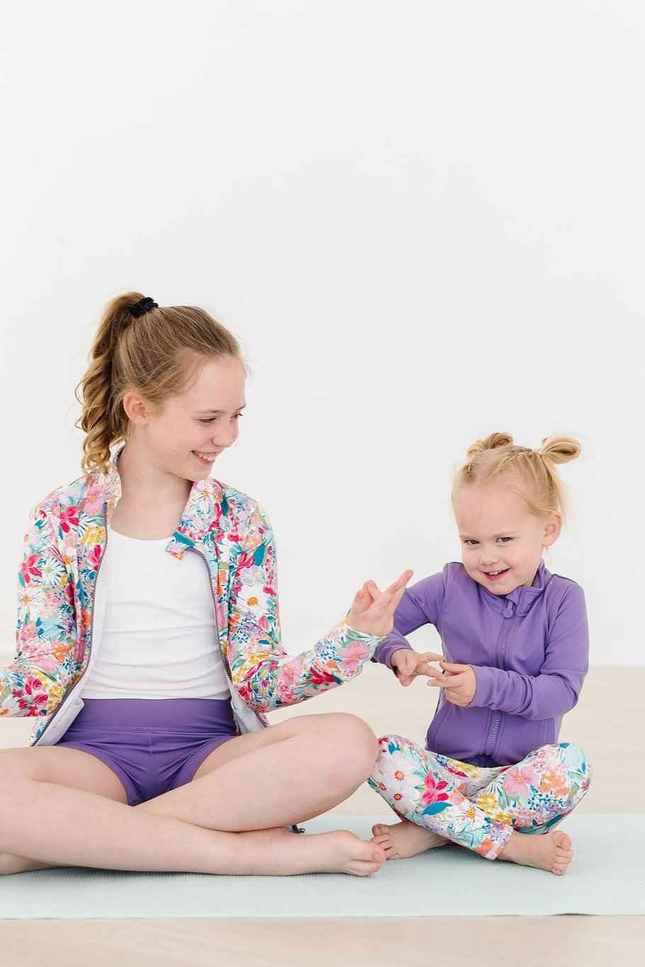 SALE Playful Purple Active Shorty Shorts - Meera's Mini Mavericks