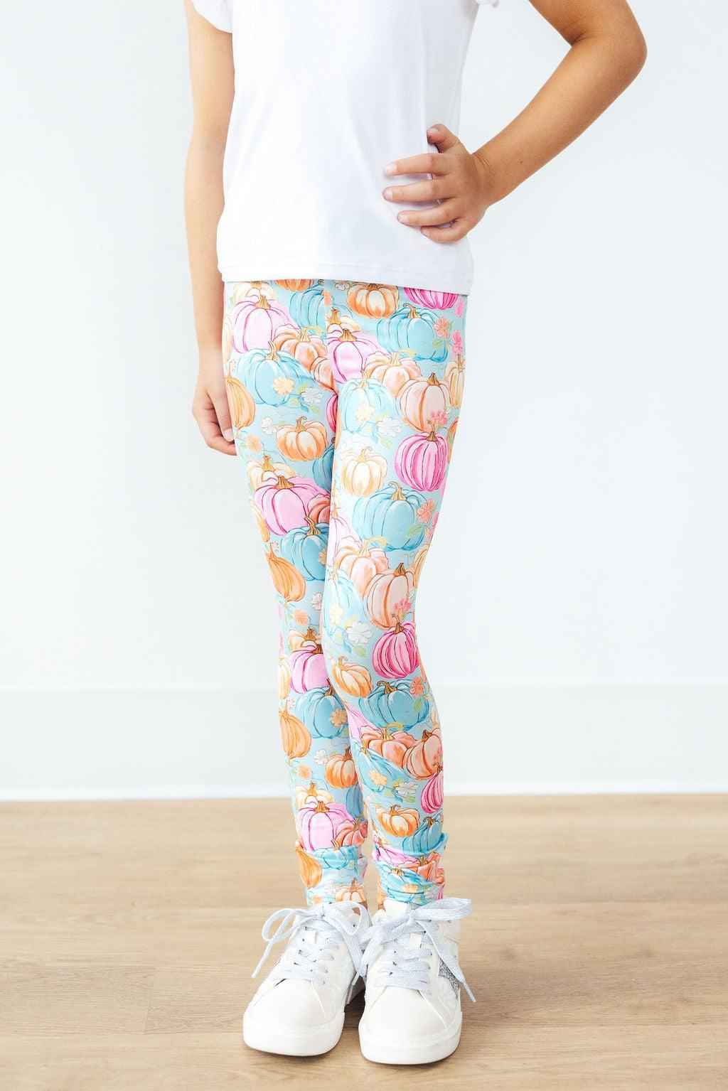 Preppy Pumpkins Leggings - Meera's Mini Mavericks