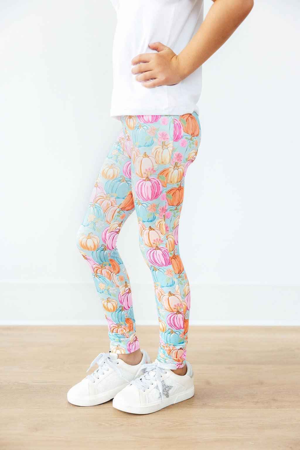 Preppy Pumpkins Leggings - Meera's Mini Mavericks