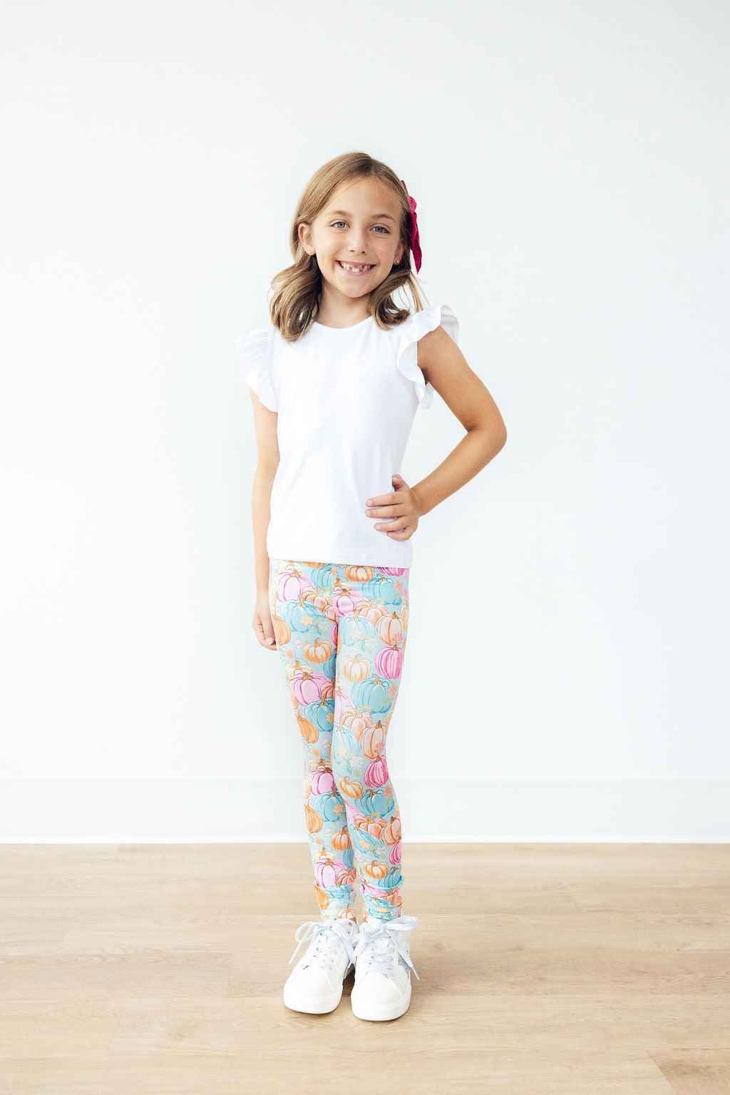 Preppy Pumpkins Leggings - Meera's Mini Mavericks