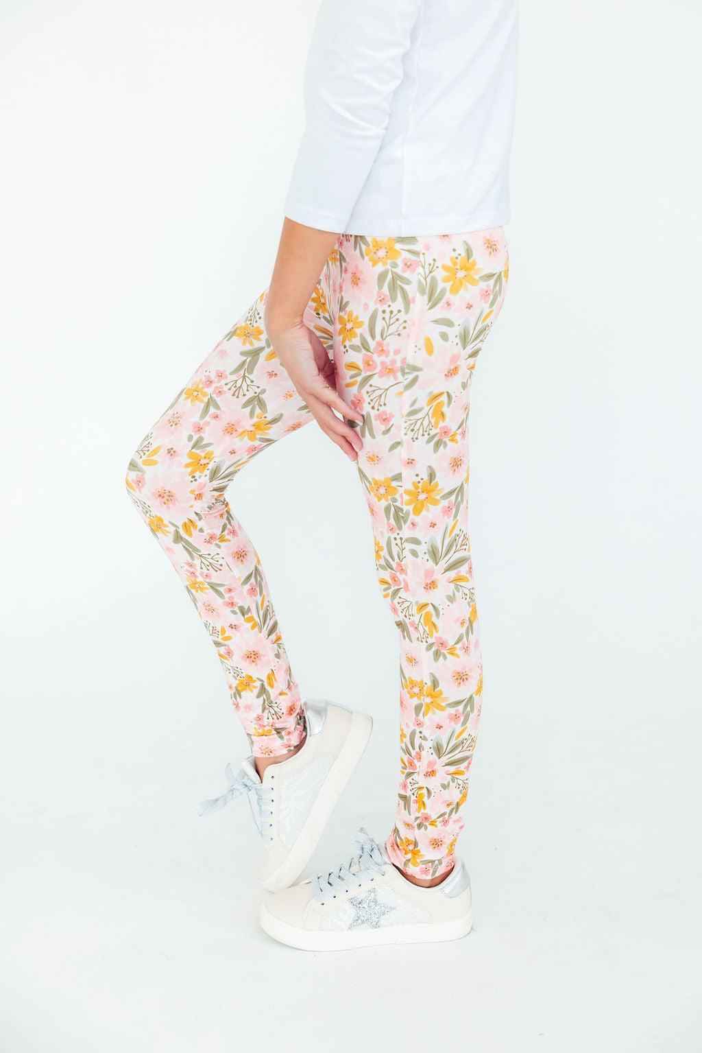 Pretty Peachy Leggings - Meera's Mini Mavericks