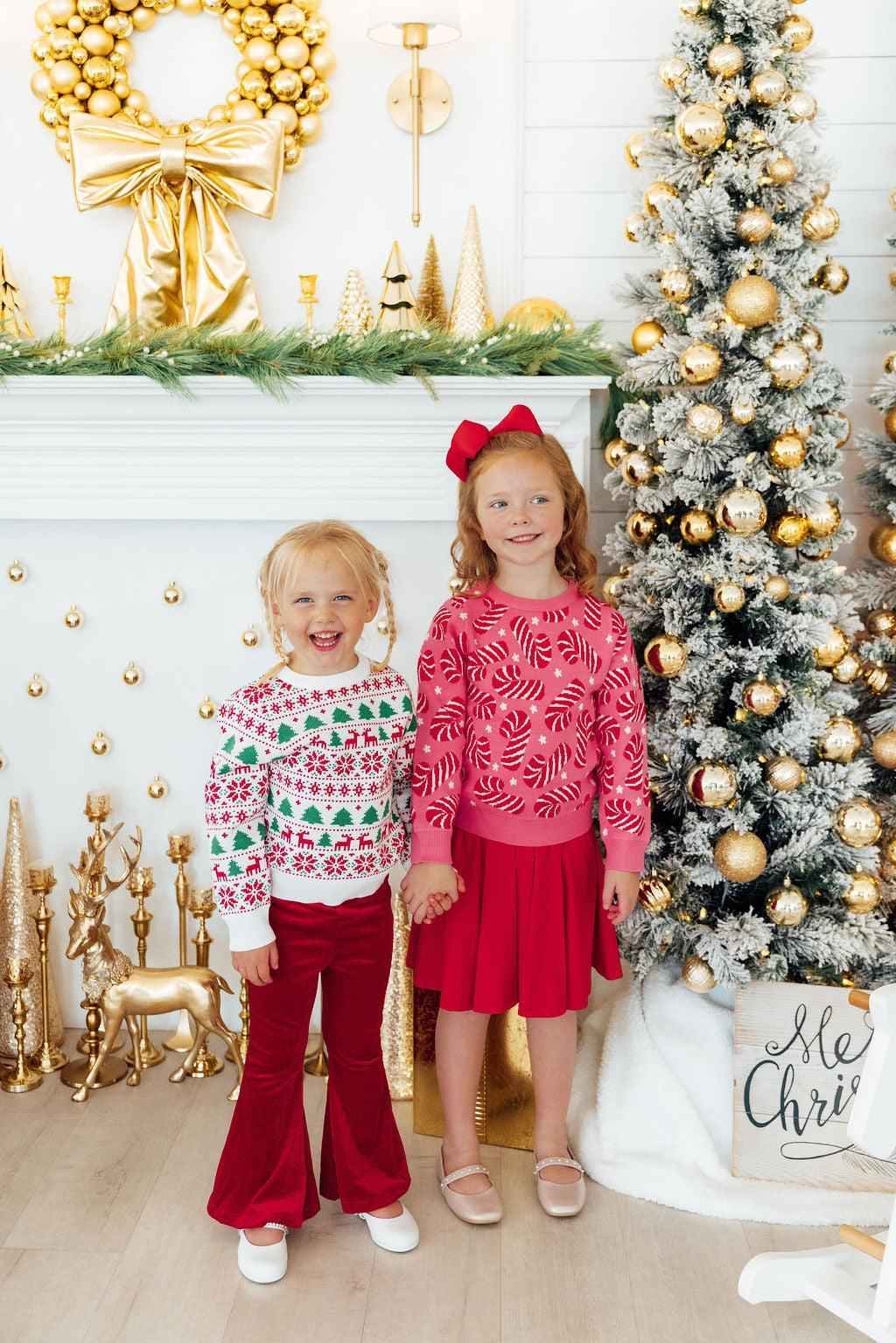 Reindeer Kisses Sweater - Meera's Mini Mavericks