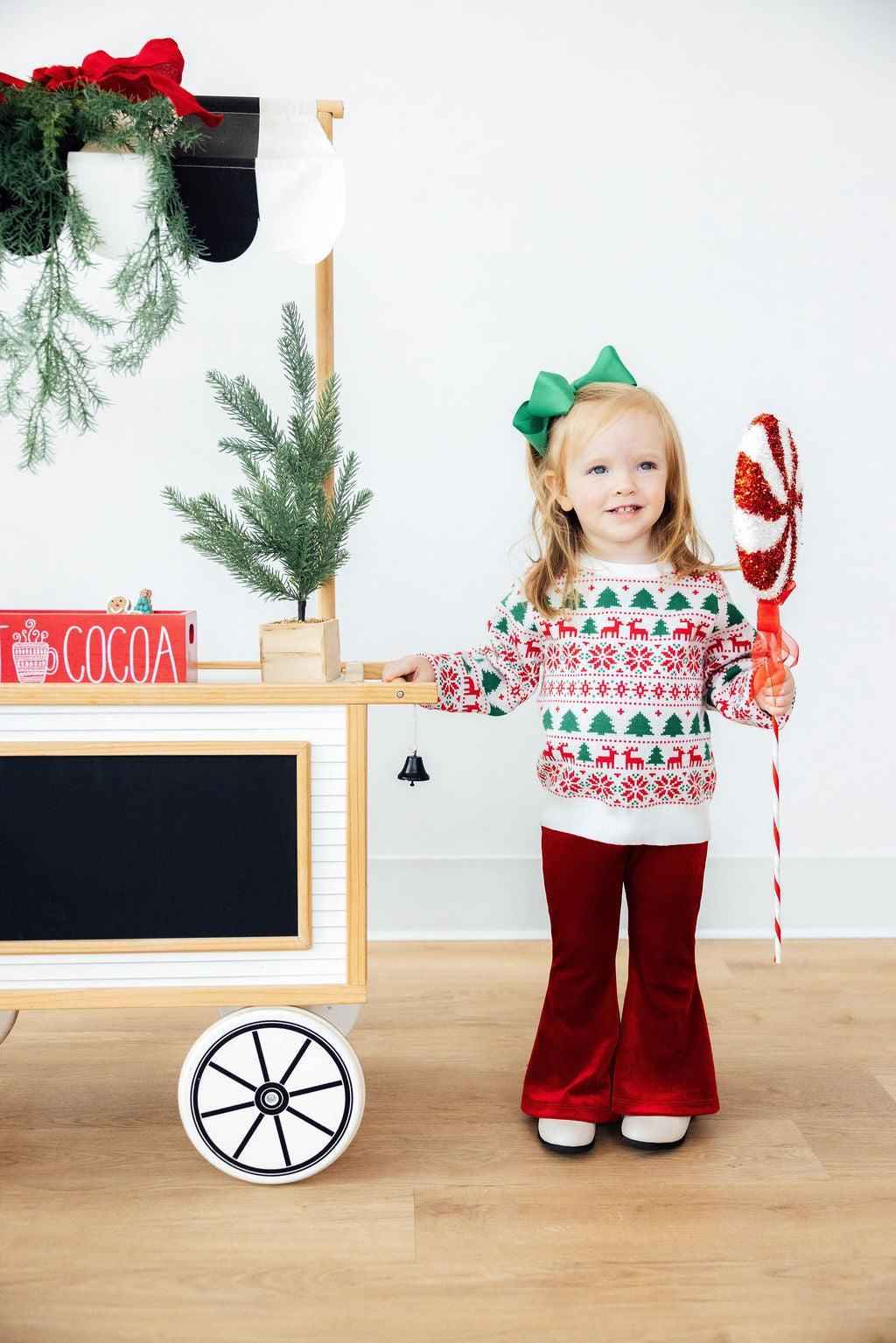 Reindeer Kisses Sweater - Meera's Mini Mavericks
