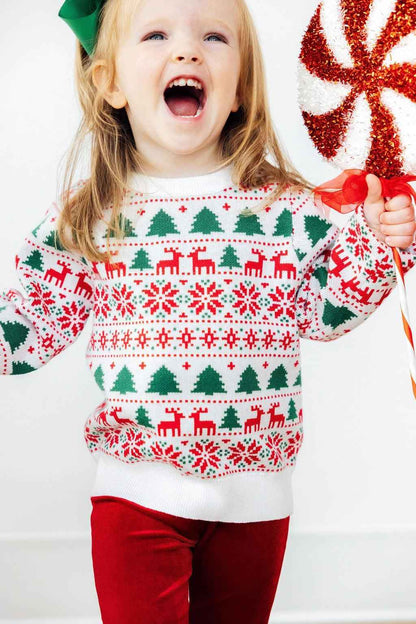 Reindeer Kisses Sweater - Meera's Mini Mavericks