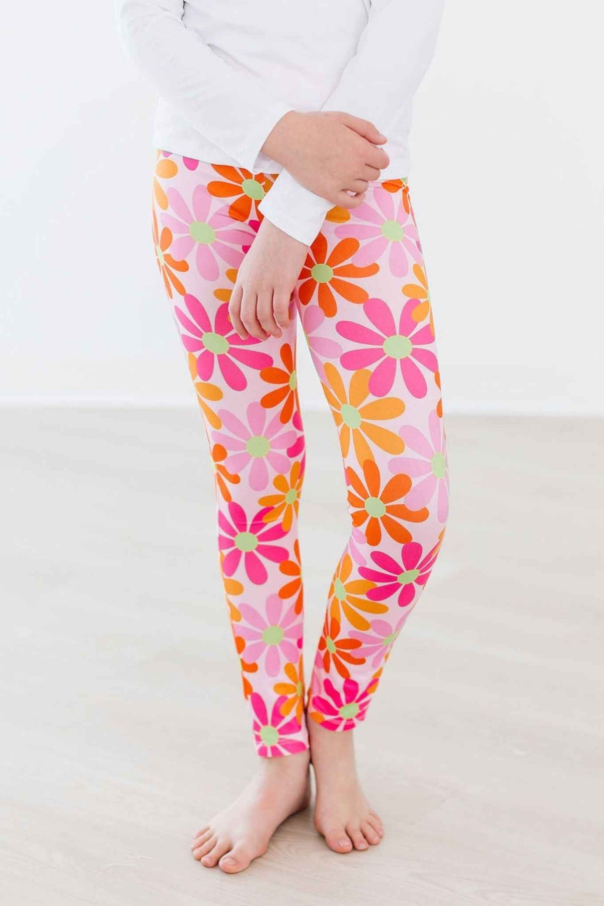 Retro Daisies Leggings - Meera's Mini Mavericks