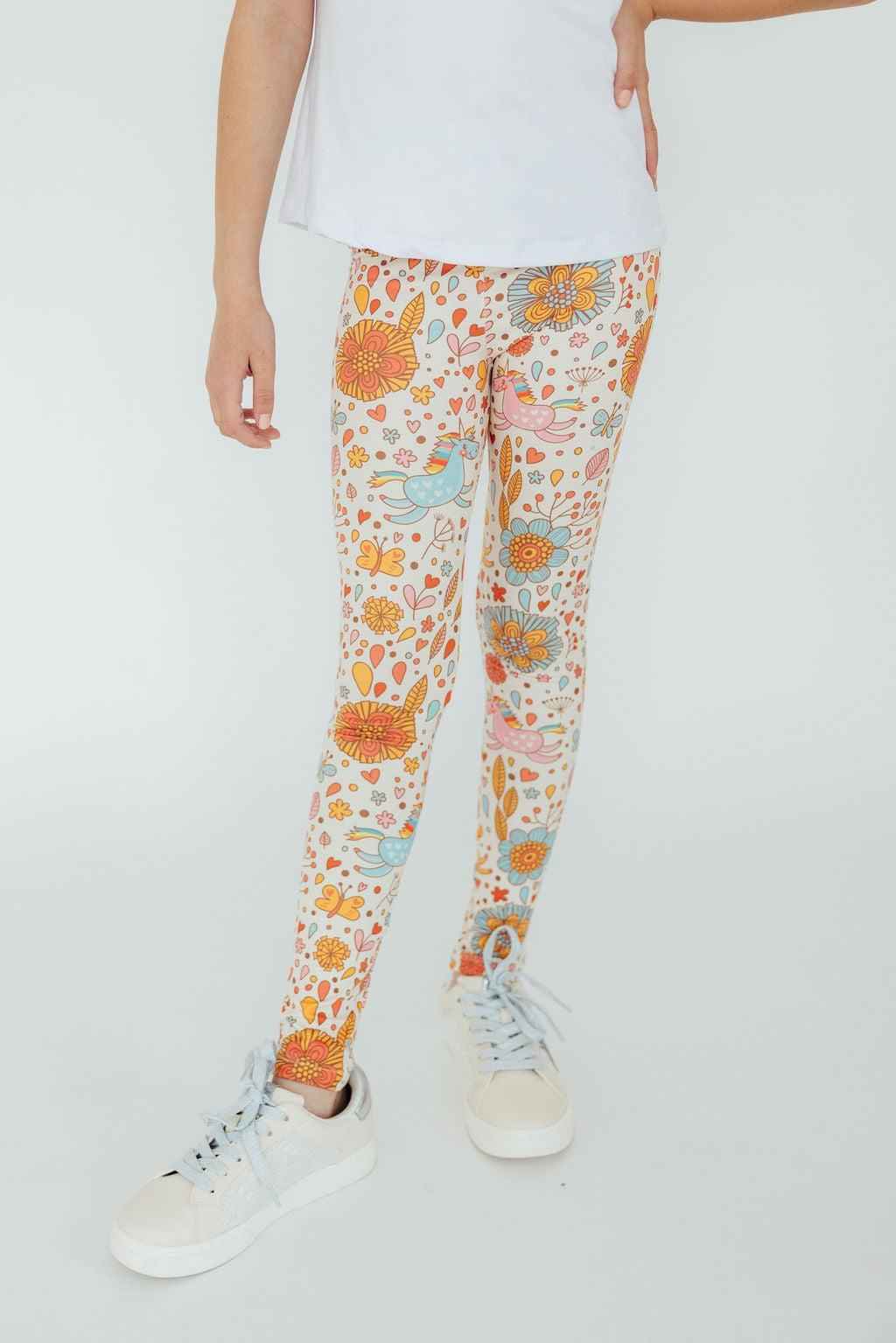 Retro Unicorns Leggings - Meera's Mini Mavericks