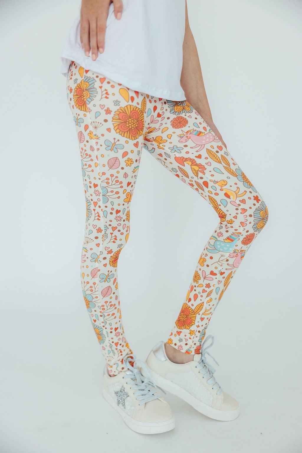 Retro Unicorns Leggings - Meera's Mini Mavericks