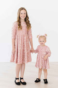 Rose Gold Velvet Sequin Dress - Meera's Mini Mavericks