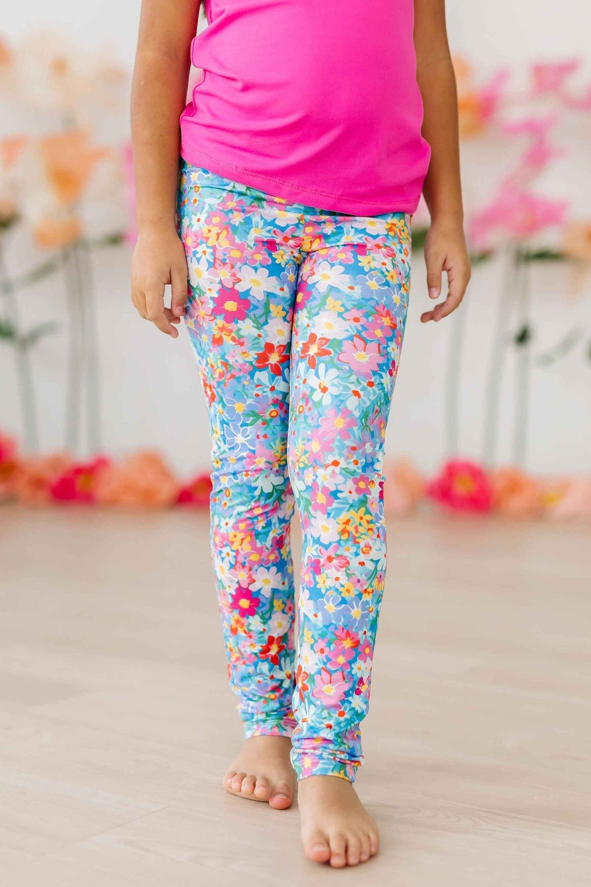 Preppy Floral Leggings - Meera's Mini Mavericks