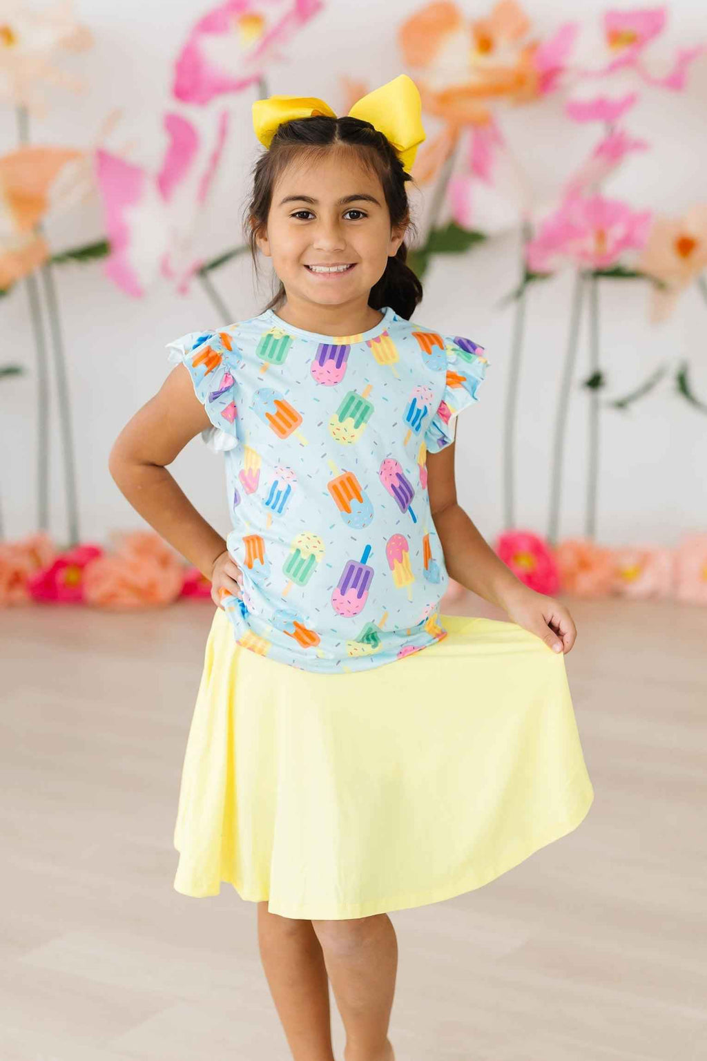 Sweet Treat S/S Ruffle Tee - Meera's Mini Mavericks