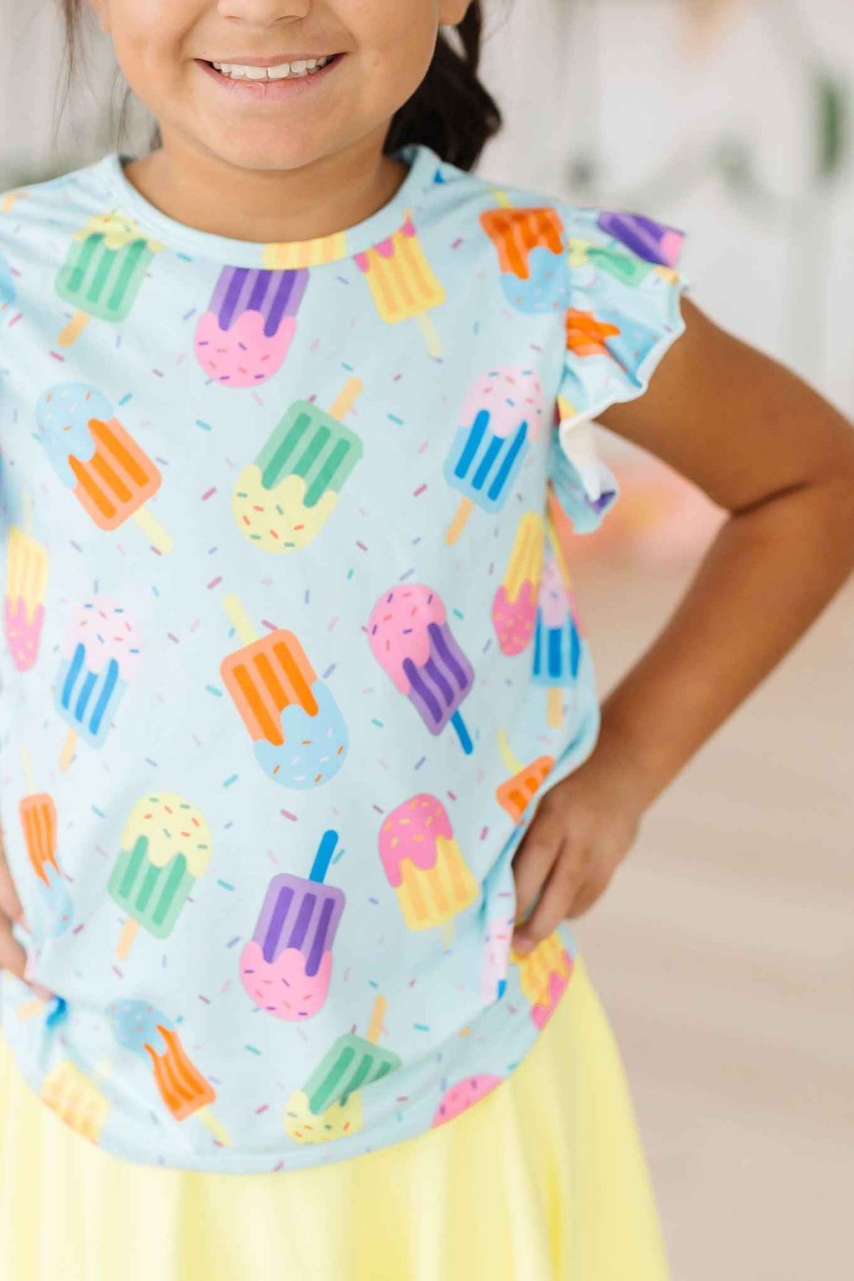 Sweet Treat S/S Ruffle Tee - Meera's Mini Mavericks