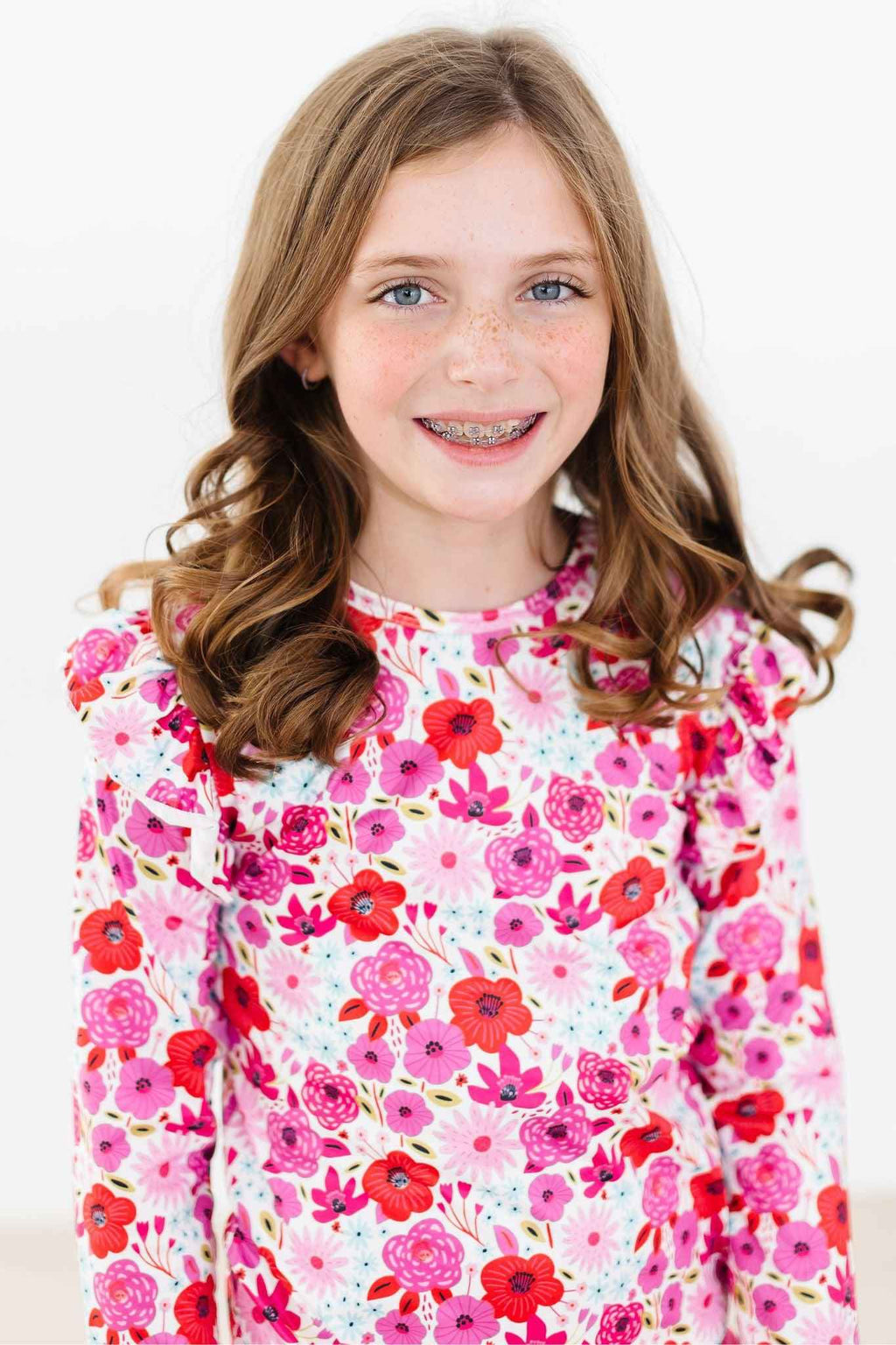 Secret Garden L/S Ruffle Tee - Meera's Mini Mavericks