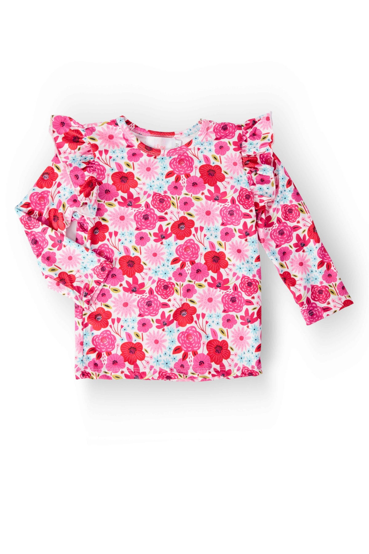 Secret Garden L/S Ruffle Tee - Meera's Mini Mavericks