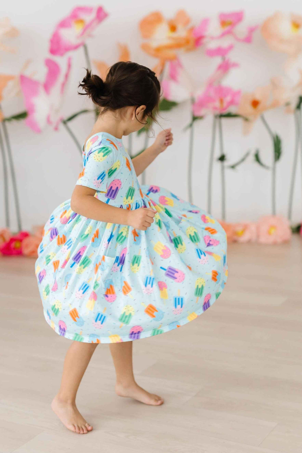 Sweet Treat S/S Pocket Twirl Dress - Meera's Mini Mavericks
