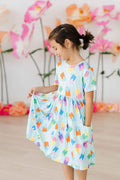 Sweet Treat S/S Pocket Twirl Dress - Meera's Mini Mavericks