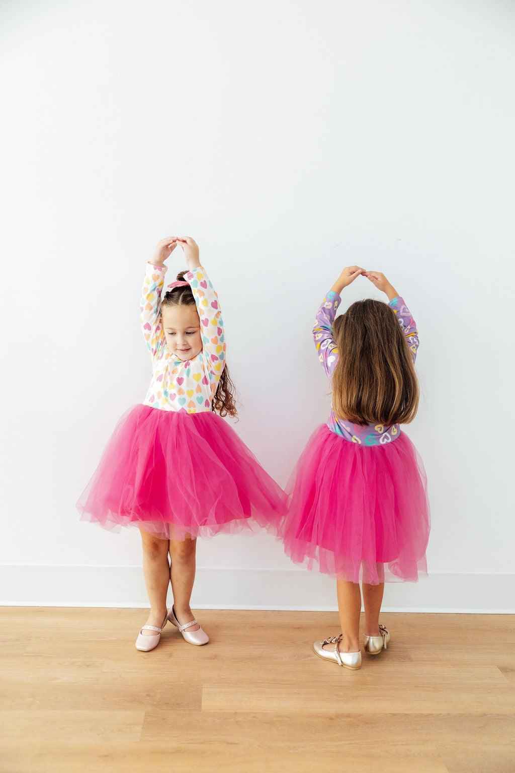 Sweetheart L/S Tutu Dress - Meera's Mini Mavericks