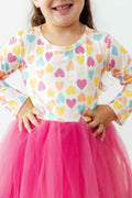 Sweetheart L/S Tutu Dress - Meera's Mini Mavericks