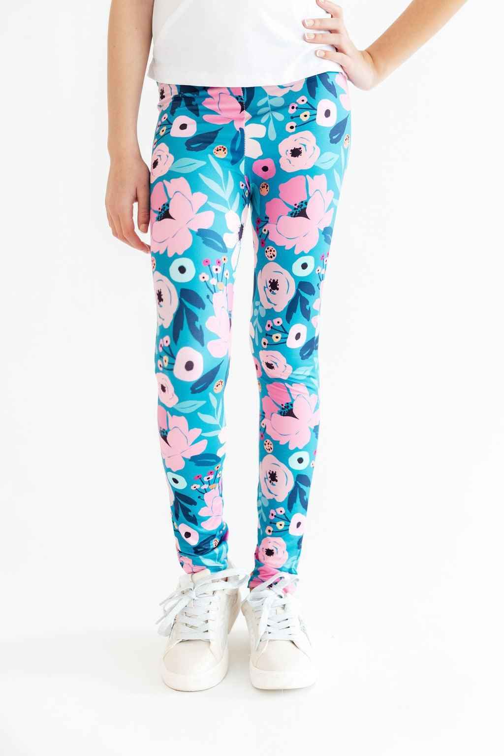 Twirling in Teal Leggings - Meera's Mini Mavericks
