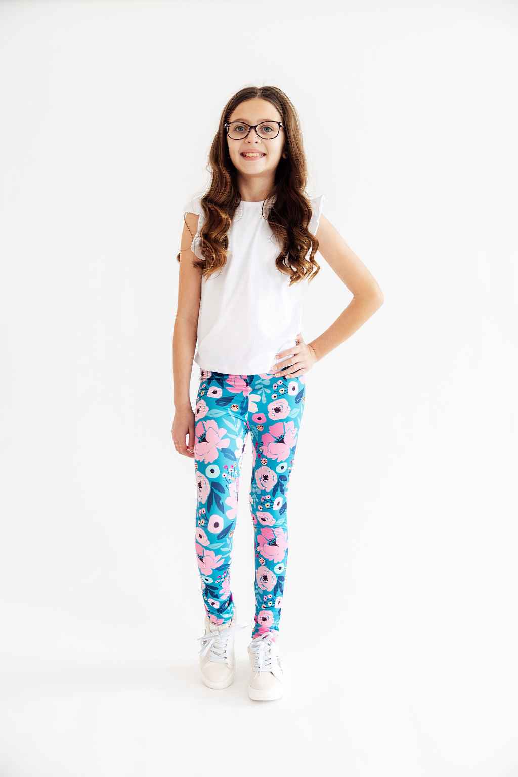 Twirling in Teal Leggings - Meera's Mini Mavericks