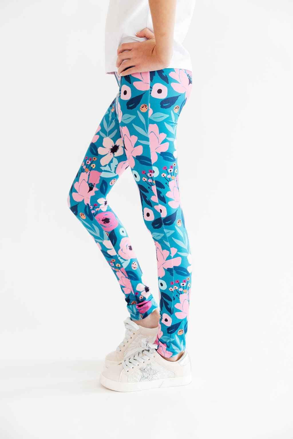 Twirling in Teal Leggings - Meera's Mini Mavericks