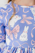 Hop, Skip & Twirl 3/4 Sleeve Pocket Twirl Dress - Meera's Mini Mavericks