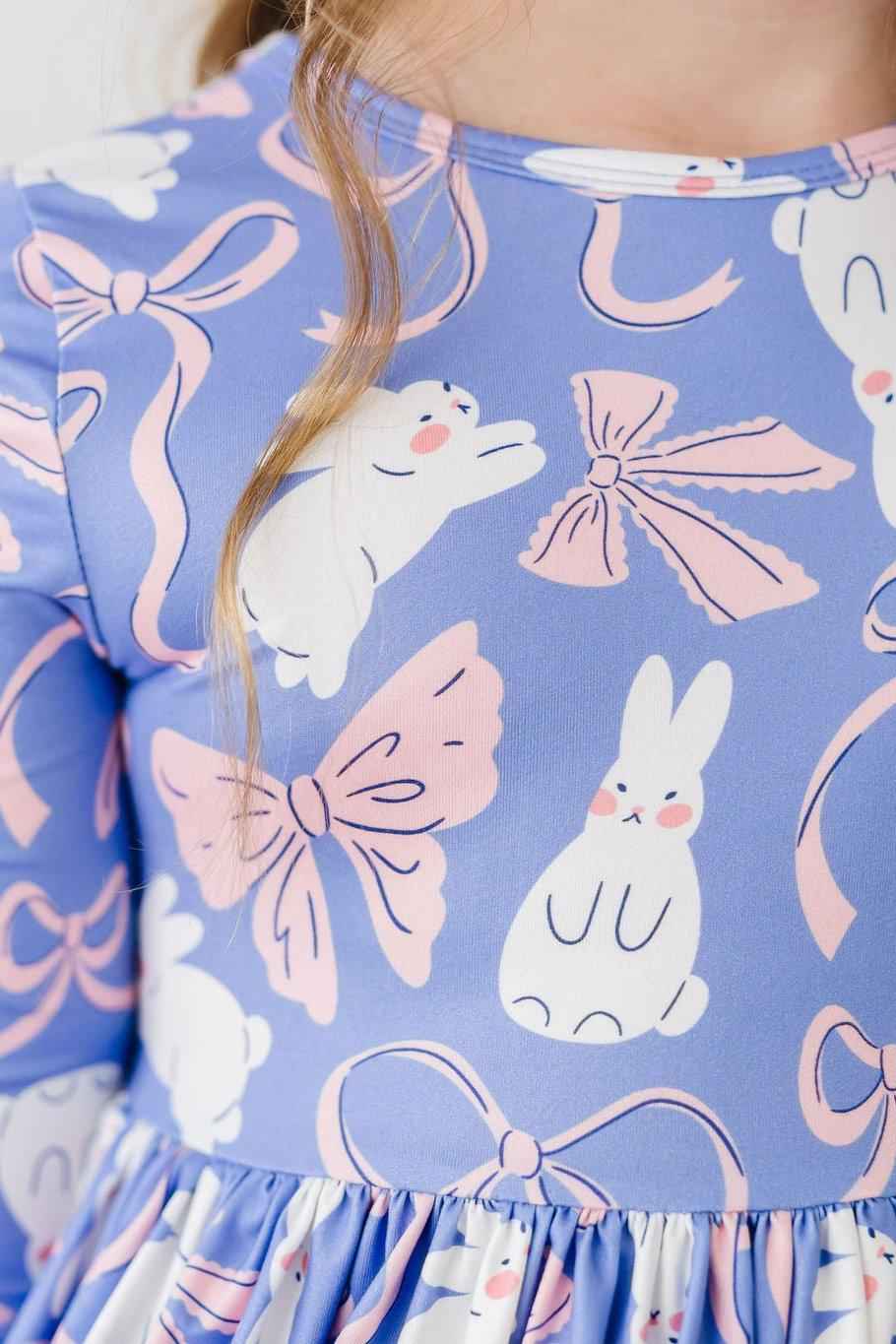 Hop, Skip & Twirl 3/4 Sleeve Pocket Twirl Dress - Meera's Mini Mavericks
