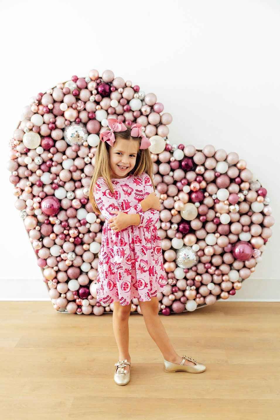 Vintage Cakes L/S Pocket Twirl Dress - Meera's Mini Mavericks