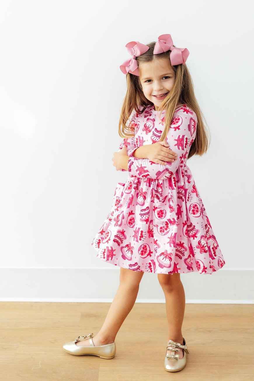 Vintage Cakes L/S Pocket Twirl Dress - Meera's Mini Mavericks