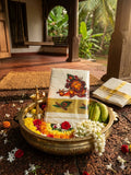 The Heritage Tale: Exquisite Handcrafted Kerala Kasavu Saree with Mural Art - Meera's Mini Mavericks